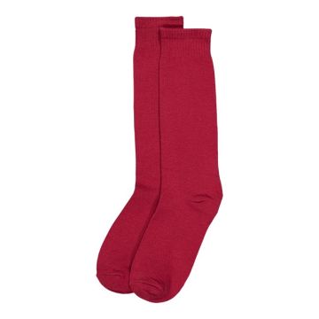 CALCETIN LARGO LISO GRANATE 